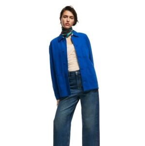 Zara Blue Chore Coat